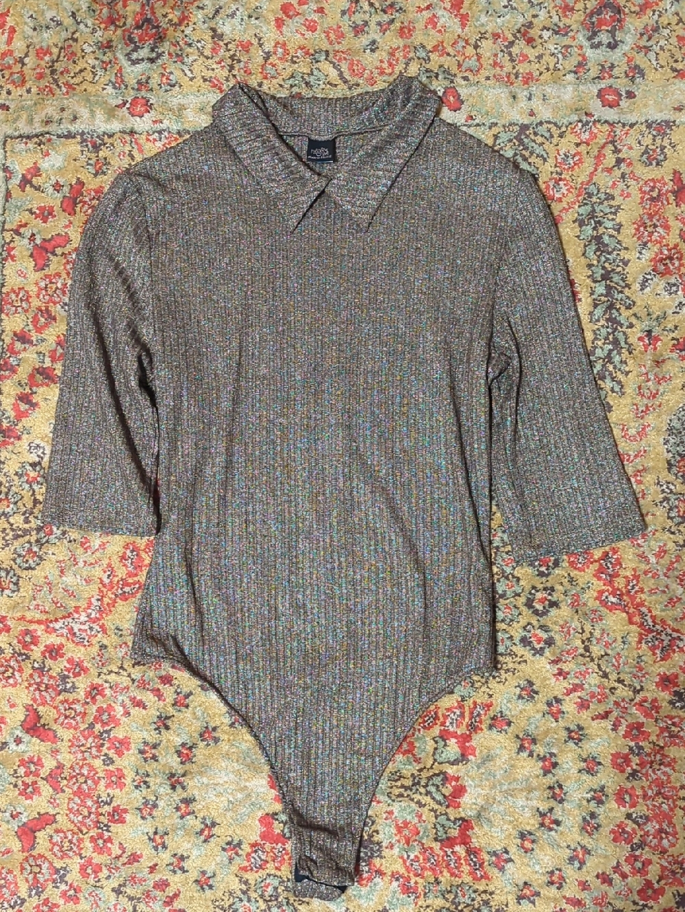 Only Hearts NYC Helena Stuart Bodysuit Metallic Size S